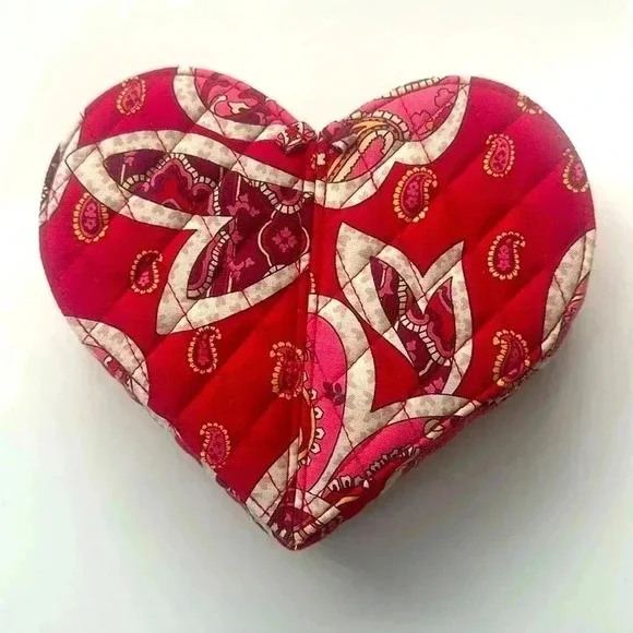 Vera Bradley Heart Shaped Jewelry Box Love Hearts - Picture 1 of 8